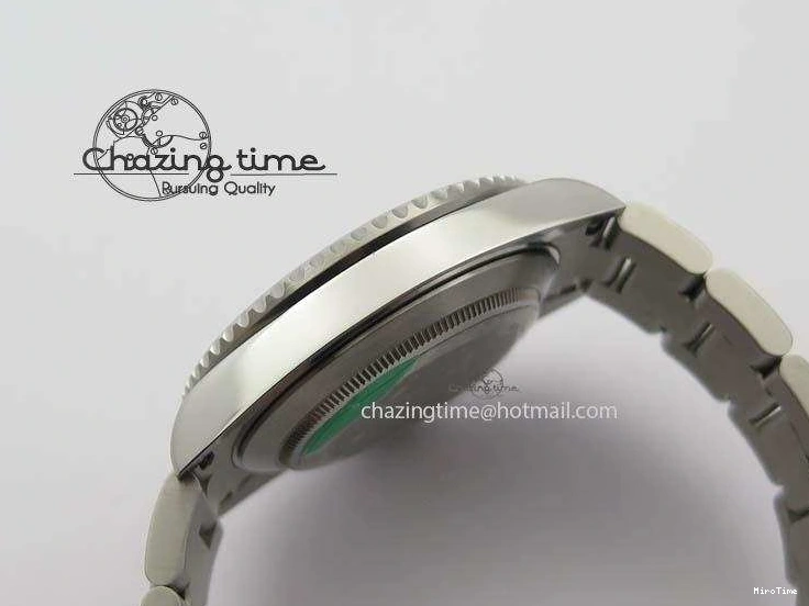 MiroTime 0523 SoftTouch Submariner 16610LV SS Green Metal Bezel JF 1:1 Best Edition Black Dial On SS Bracelet SH 3755